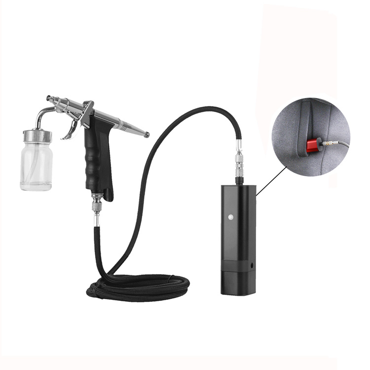 Side Feed Cup ပါရှိသော Auto Cordless Airbrush Make Up Kit